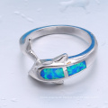 Modeschmuck Ringe Weißgold vergoldet 18 Karat Silber Sterling 925 Opal Ringe